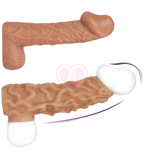 Реалистичная насадка с открытой головкой Kokos Nude Sleeve NS004-L фото 3