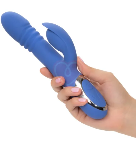 Вибратор-кролик с пульсацией Enchanted Teaser голубой фото 5