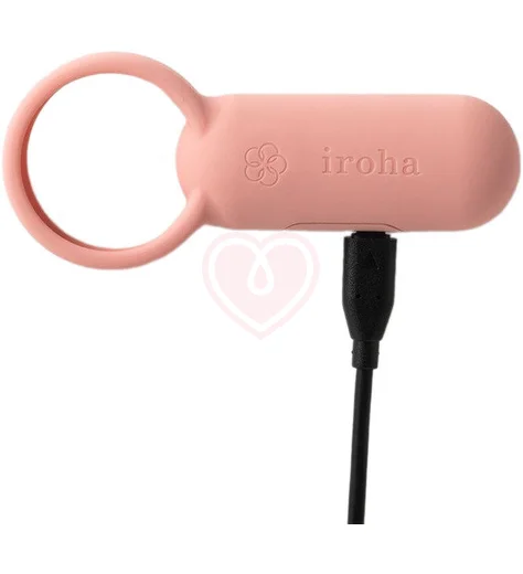 Эрекционное кольцо с клиторальной стимуляцией Iroha SVR Coral Pink розовое фото 4