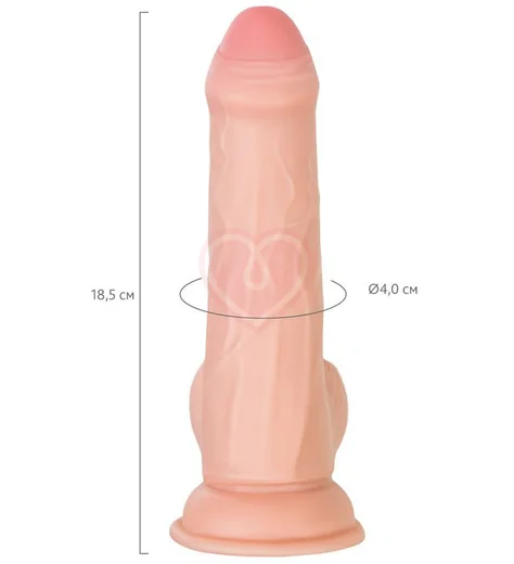 Реалистичный гнущийся фаллоимитатор на присоске My Babe My Treasure телесный 13 см фото 8