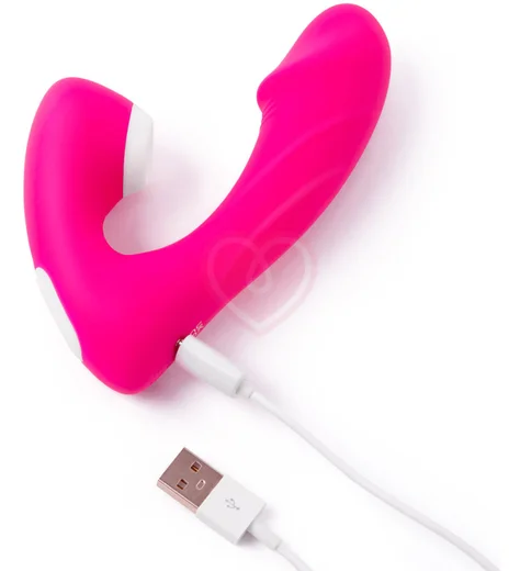 Вакуумно-волновой стимулятор Internal Kisses Together розовый фото 4