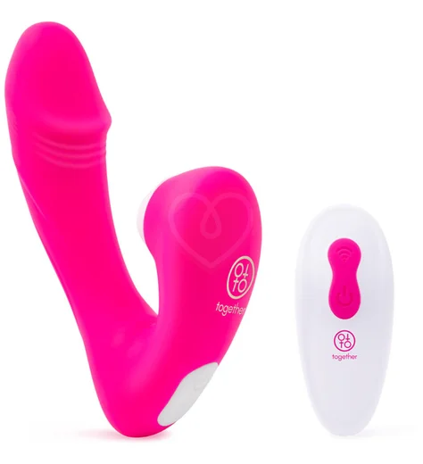 Вакуумно-волновой стимулятор Internal Kisses Together розовый фото 8