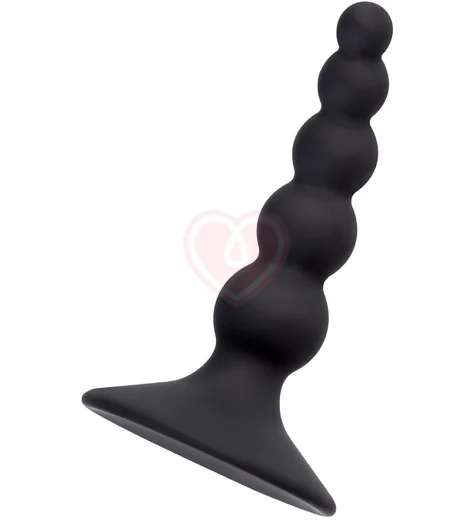 Анальная ёлочка на присоске Popo Pleasure by Toyfa Bootes чёрная фото 3