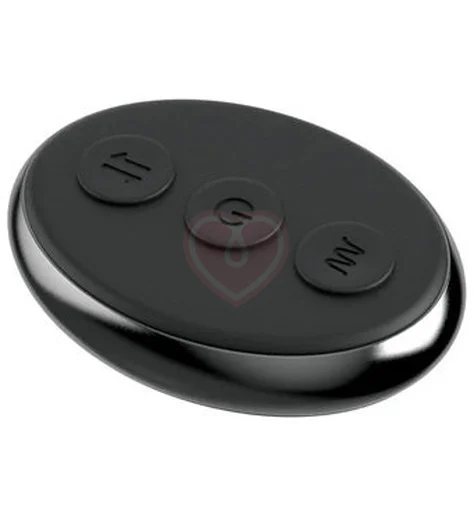 Стимулятор простаты с вибрацией эрекционным кольцом и пультом Ass-gasm Taint-alizer чёрный фото 2