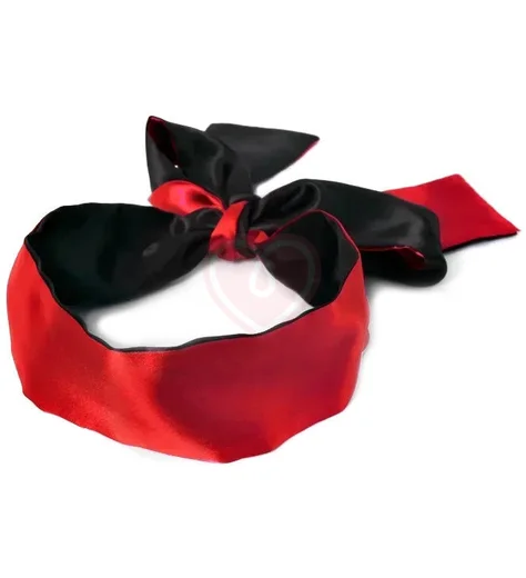 Атласная лента для связывания чёрно-красная фото 5