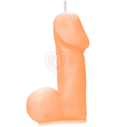 Декоративная свеча в форме члена Pecado оранжевая 47 г фото 2