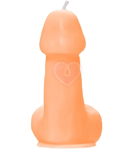 Декоративная свеча в форме члена Pecado оранжевая 47 г фото 3