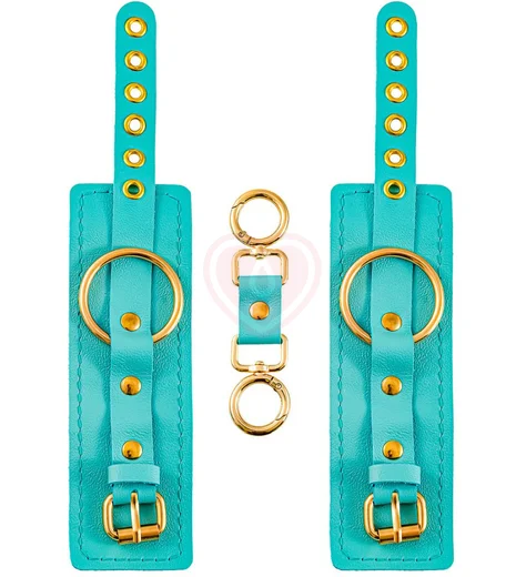 Наручники с кольцом Pecado голубые фото 3