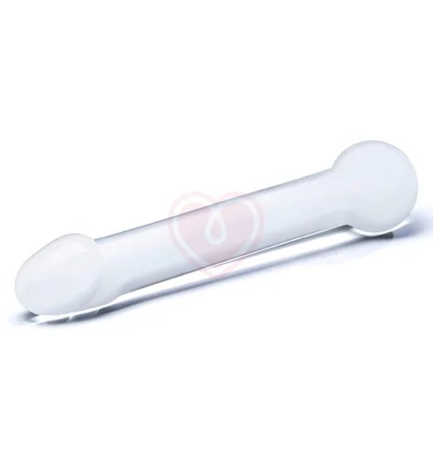 Стеклянный дилдо с реалистичной головкой прозрачный фото 2