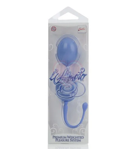 Вагинальные шарики L'Amour Weighted Pleasure голубые фото 2