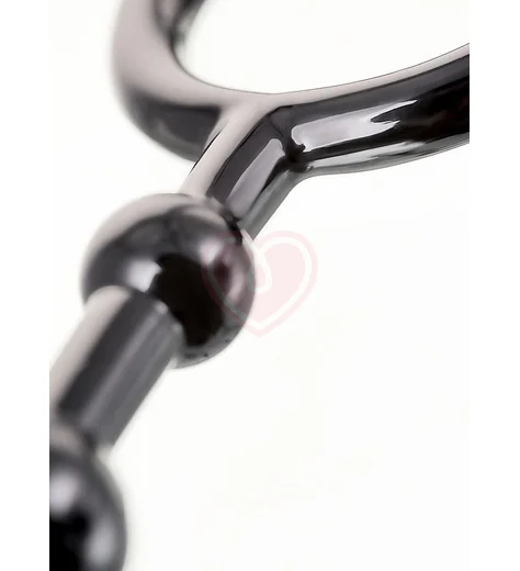 Анальная цепочка с кольцом Toyfa A-toys М чёрная фото 4