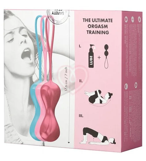 Набор из 3 вагинальных шариков со смещённым центром Satisfyer Balls Vibration фото 2