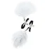 Зажимы для сосков с белыми перьями ToyFa Theatre фото 2