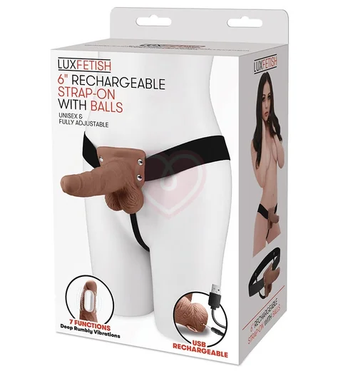 Фаллопротез Lux Fetish с вибрацией коричневый 15 см фото 5