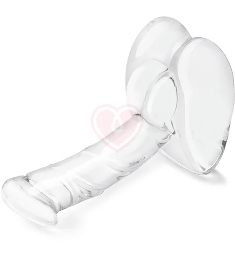 Стеклянный фаллоимитатор на подставке Rideable Standing Glass Cock With Stability Base фото 4