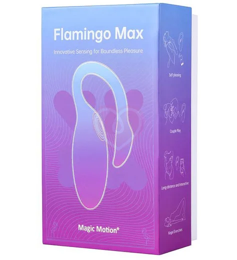 Вибратор Magic Motion Flamingo Max с дистанционным управлением голубой фото 4