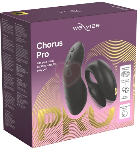 Вибратор для пар We-Vibe Chorus Pro с сенсорным пультом чёрный фото 8