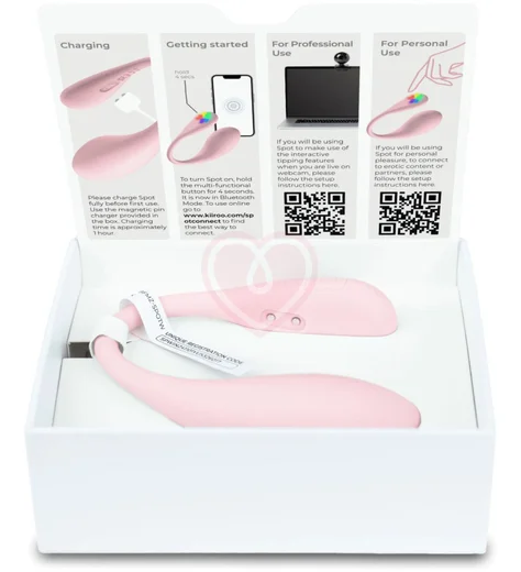 Интерактивное виброяйцо с управлением через приложение Kiiroo Spot розовое фото 4