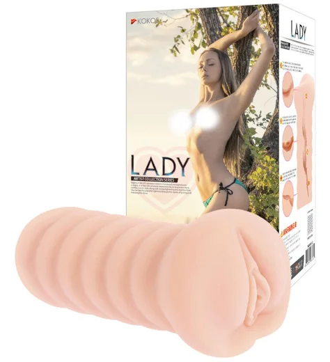 Мастурбатор вагина с реалистичным рельефом Kokos Lady фото 7