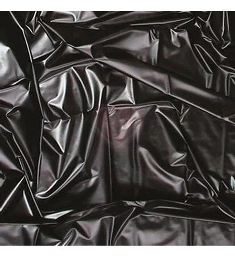 Виниловая простынь на резинке Fetish 180х260 см чёрная фото 2