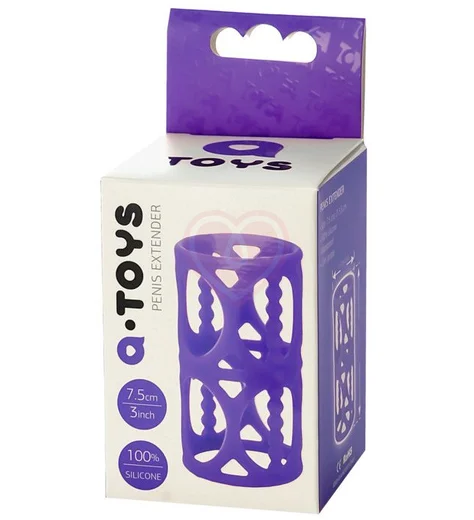 Стимулирующая насадка ToyFa A-Toys фиолетовая фото 6