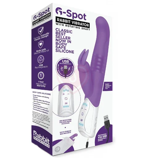 Вибратор хай-тек для стимуляции зоны G Rabbit фиолетовый фото 4