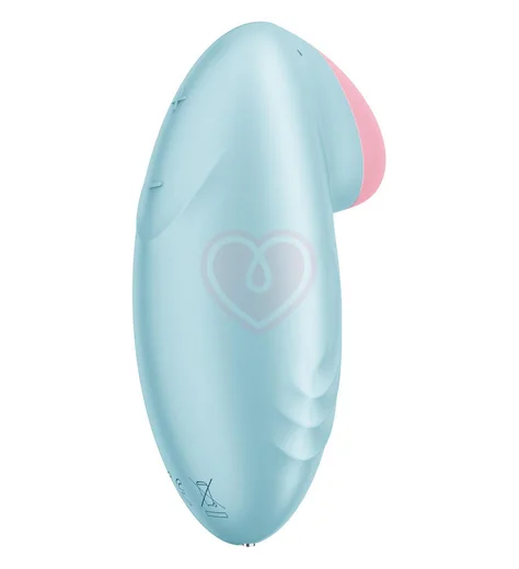 Мини-вибратор Satisfyer Tropical Tip с приложением голубой фото 3