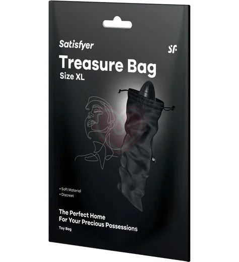 Мешочек для хранения вибратора Satisfyer Treasure Bag XL черный фото 3