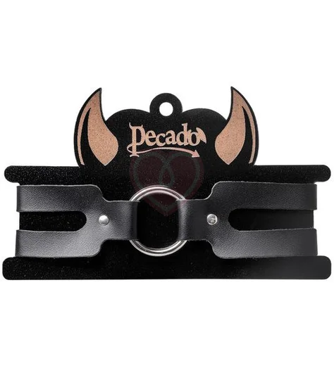 Чокер из двух ремешков Pecado BDSM черный фото 6