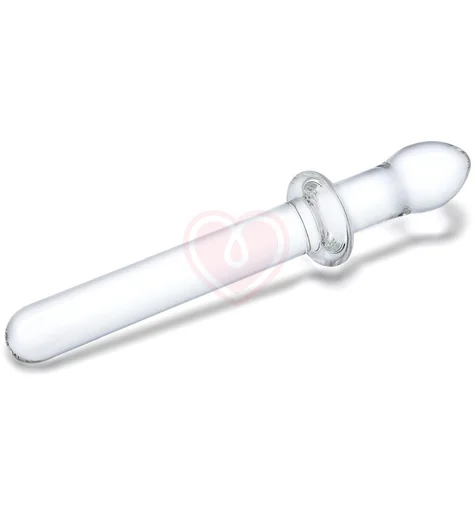 Прямой двусторонний стеклянный фаллоимитатор Glas Classic Handblown фото 3