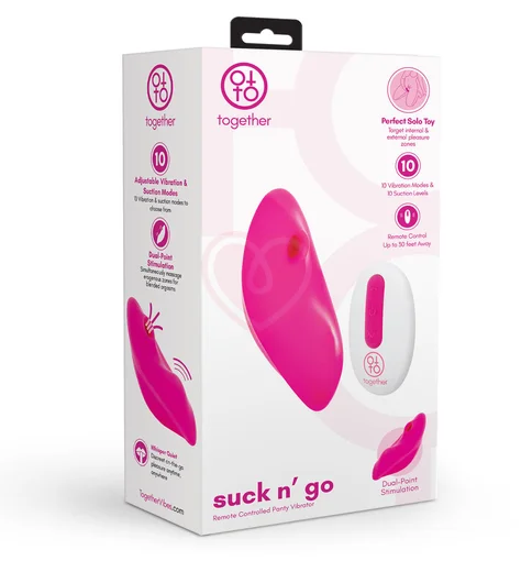 Вакуумно-волновой вибростимулятор Suck n'Go розовый фото 3