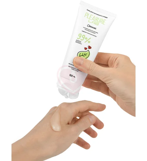 Лубрикант на водной основе Pleasure Lab Organic с алоэ вера и ромашкой 100 мл фото 2
