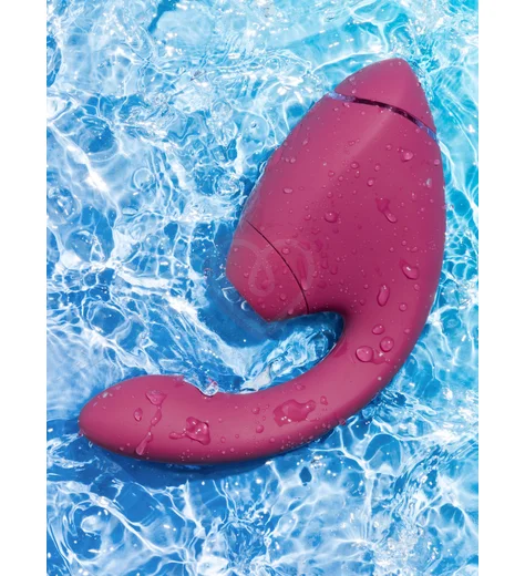 Вибратор с вакуумно-волновой стимуляцией клитора Womanizer Next Duo розовый фото 11