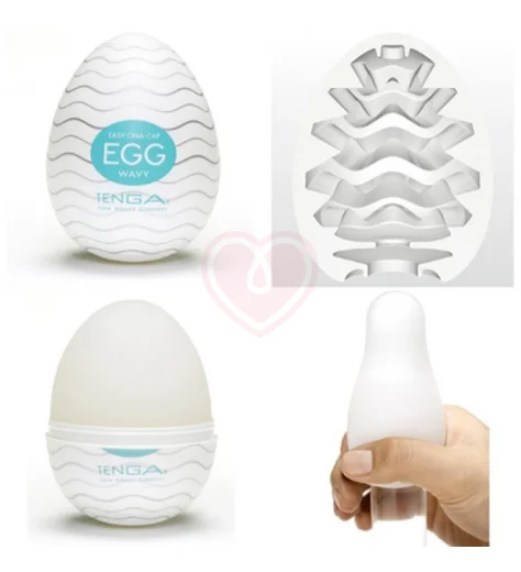 Мастурбатор яйцо Tenga Egg Wavy фото 3