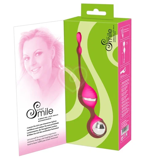 Шарики вагинальные с вибрацией Smile Vibro Love Balls розовые фото 6