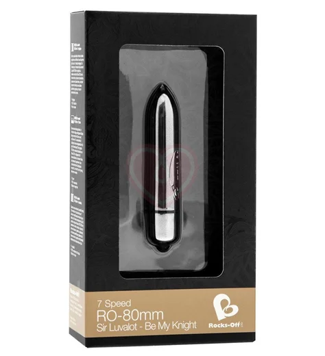 Мощная вибропуля Rocks Off RO-80mm Gun Metal фото 2