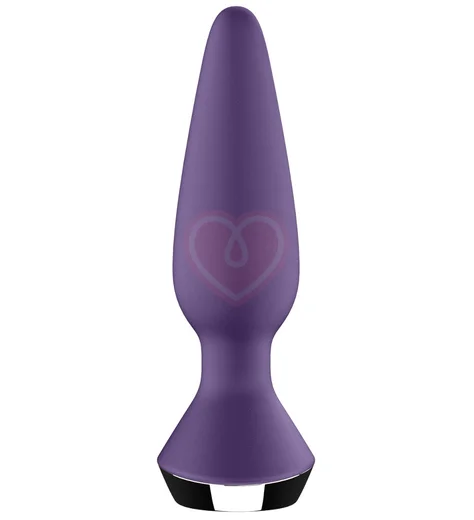 Анальная вибропробка Satisfyer Plug Ilicious 1 с приложением фиолетовая фото 4