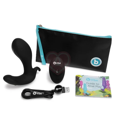 Расширяющийся вибростимулятор простаты b-Vibe Expand Plug с пультом черный фото 8