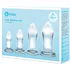 Набор прозрачных стеклянных анальных пробок b-Vibe Anal Dilators Set фото 6