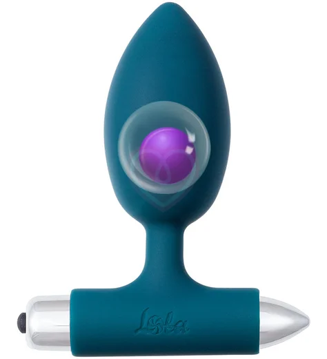 Анальная вибропробка со смещенным центром тяжести Spice it up New Edition Perfection зеленая фото 2