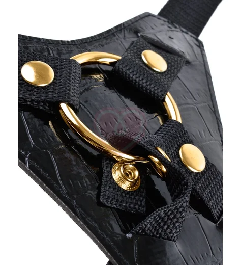 Страпон женский Pipedream Gold Designer Strap-On фото 4