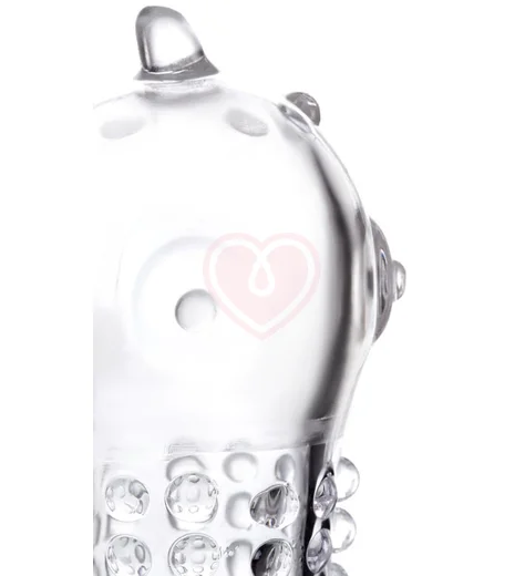 Стимулирующая насадка на пенис с шариками ToyFa A-Toys 14 см фото 3