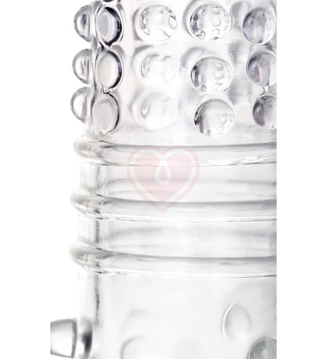 Стимулирующая насадка на пенис с шариками ToyFa A-Toys 14 см фото 4