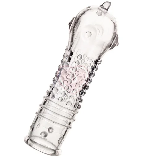 Стимулирующая насадка на пенис с шариками ToyFa A-Toys 14 см фото 6