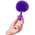 Анальная пробка с хвостом ToDo Sweet bunny фиолетовая фото 3