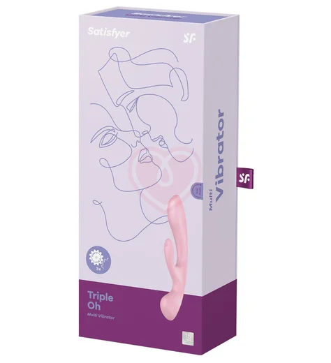 Вибратор-массажёр с 3 моторами Satisfyer Triple Oh розовый фото 5