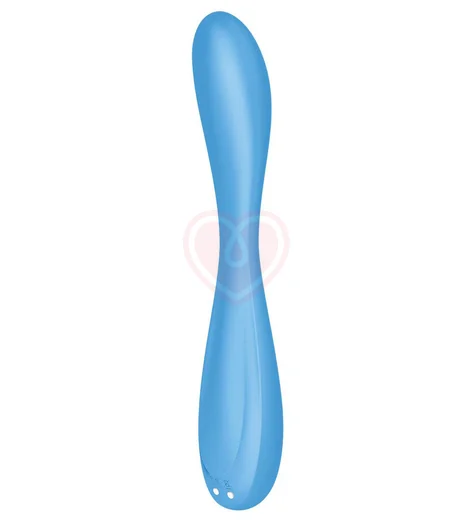 Гибкий вибратор Satisfyer G-Spot Flex 4+ с приложением голубой фото 3