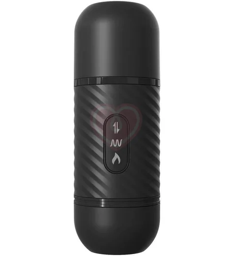 Анальный вибратор-пульсатор с нагревом Vibrating Ass Thruster черный фото 2