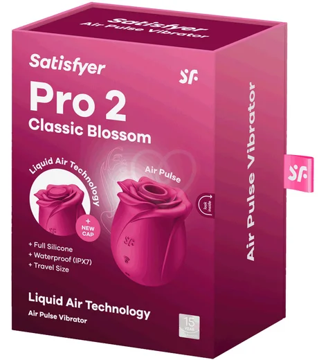 Вакуумный стимулятор Satisfyer Pro 2 Classic Blossom с дополнительной насадкой розовый фото 6