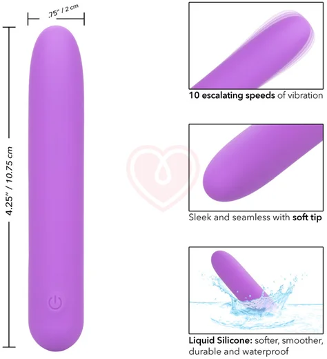 Прямой вибратор Bliss Liquid Mini Vibe фиолетовый фото 2